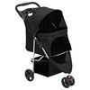vidaXL foldbar hundeklapvogn 80x46x98 cm oxfordstof sort