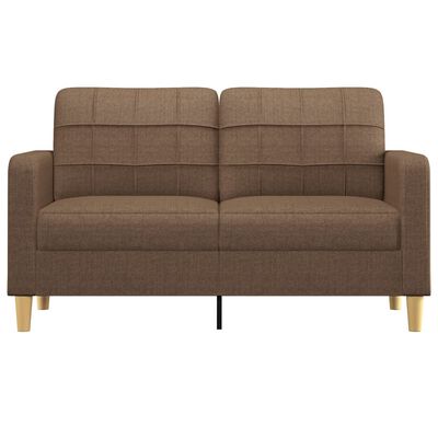 vidaXL 2-personers sofa 140 cm stof brun