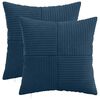 vidaXL Pudebetr&aelig;k 2 stk. ALMELO M&oslash;rkebl&aring; 30 x 30 cm cordfl&oslash;jl