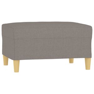 vidaXL fodskammel 70x55x41 cm stof gr&aring;brun