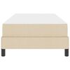 vidaXL Box spring seng med madras Creme 90 x 190 cm Stof