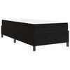 vidaXL Sengestel med madras Sort 80 x 200 cm Stof