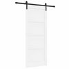vidaXL Skyded&oslash;r Hvid 83 x 202 cm Massivt fyrretr&aelig;