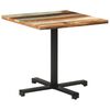 vidaXL bistrobord 80x80x75 cm firkantet massivt genbrugstr&aelig;