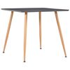 vidaXL spisebord 80,5 x 80,5 x 73 cm MDF gr&aring; og egetr&aelig;sfarve