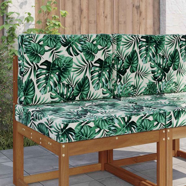 vidaXL Udend&oslash;rs Sofa Pude 2 pcs Bladm&oslash;nster Polyester