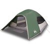 vidaXL 4-personers campingtelt vandt&aelig;t kuppel gr&oslash;n