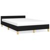 vidaXL Sengeramme uden madras Sort 120x200 cm Stof