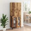 vidaXL Highboard Gammelt tr&aelig; 69,5 x 34 x 180 cm Konstrueret tr&aelig;