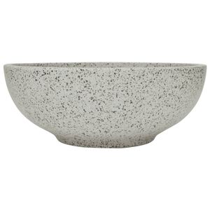 vidaXL h&aring;ndvask til bordplade &Phi;41x14 cm rund keramik gr&aring;