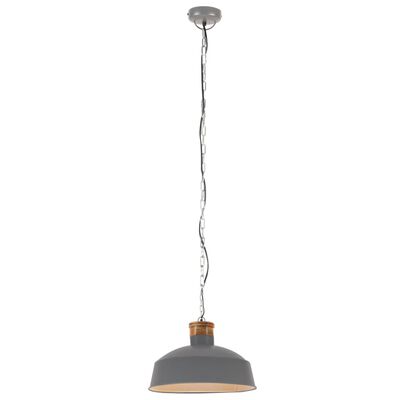 vidaXL industriel hængelampe 58 cm E27 grå