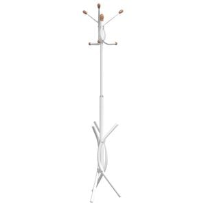 vidaXL stumtjener 176 cm pulverlakeret jern hvid