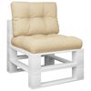 vidaXL pallehynder 2 stk. stof beige