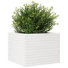 vidaXL plantekasse 60x60x45,5 cm massivt fyrretr&aelig; hvid