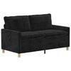 vidaXL Sofa Sort 156 x 81 x 87,5 cm Polyester