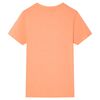 Kort&aelig;rmet T-shirt til b&oslash;rn str. 128 neon-orange