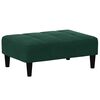 vidaXL fodskammel 77x55x31 cm velour m&oslash;rkegr&oslash;n