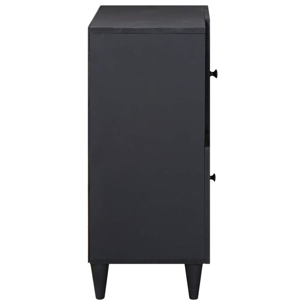 vidaXL Opbevaringsskabe Flerfarvet 80 x 33,5 x 75 cm Massivt mangotræ