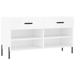 vidaXL skob&aelig;nk 102x35x55 cm konstrueret tr&aelig; hvid