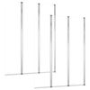 vidaXL brusev&aelig;gge 2 stk. 104x130 cm h&aelig;rdet glas transparent