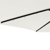 vidaXL parasol med LED-lys og st&aring;lstang 225x225x212 cm hvid