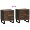vidaXL Natskab 2 pcs Valn&oslash;d 40 x 33 x 46 cm Massivt akacietr&aelig;