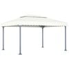 vidaXL pavillon 400x300 cm aluminium cremefarvet