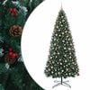 vidaXL Kunstigt juletr&aelig; med h&aelig;ngsler og julekugler 400 cm 600 LED'er