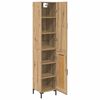 vidaXL Highboard Artisan Egetr&aelig; 69,5 x 34 x 180 cm Konstrueret tr&aelig;