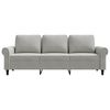 vidaXL 3-personers sofa 180 cm velour lysegr&aring;