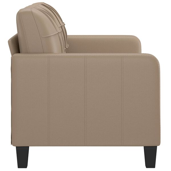 vidaXL 2-personers sofa 140 cm kunstlæder cappuccino