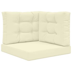 vidaXL Udend&oslash;rs Sofa Pude 3 pcs Creme Polyester