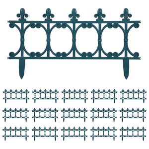 vidaXL pl&aelig;nekanter 16 stk. 10 m PP gr&oslash;n