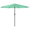 vidaXL haveparasol med st&aring;lstang 324x324x247 cm gr&oslash;n