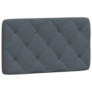 vidaXL gavlpude 80 cm velour m&oslash;rkegr&aring;
