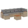 vidaXL sofas&aelig;t til haven 8 dele med hynder polyrattan beige