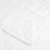 vidaXL Gæstehåndklæde SOLUND Hvid Bomuld