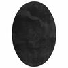 vidaXL Omr&aring;det&aelig;pper Oval HUARTE Sort 160 x 230 cm 100% polyester