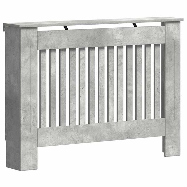 vidaXL Radiatorcover Beton Gr&aring; 112 x 19 x 81,5 cm Konstrueret tr&aelig;