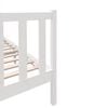 vidaXL sengeramme 140x190 cm massivt fyrretræ hvid