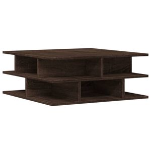 vidaXL sofabord 70x70x29 cm konstrueret tr&aelig; brun egetr&aelig;sfarve