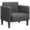 vidaXL sofastol med arml&aelig;n 54 cm fl&oslash;jlsstof m&oslash;rkegr&aring;