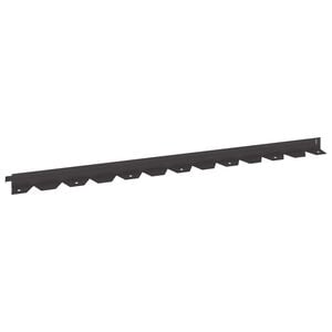 vidaXL Pl&aelig;nekant 10 stk. 102 x 4 x 4 cm St&aring;l Sort
