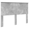 vidaXL Sengestel med hovedg&aelig;rde Beton 140 x 190 cm Massiv fyrretr&aelig;