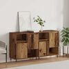 vidaXL Sideboards 2 pcs Gammelt tr&aelig; 120 x 35 x 70 cm Konstrueret tr&aelig;