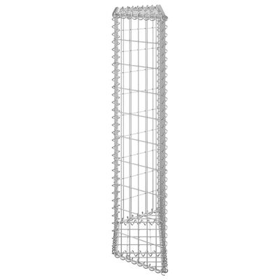vidaXL gabion-højbed 80x20x100 cm trapezformet galvaniseret stål