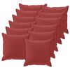 vidaXL Pudebetr&aelig;k 12 stk. HOUTEN Vinr&oslash;d 45 x 45 cm Polyester