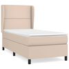 vidaXL kontinentalseng 80x200 cm kunstl&aelig;der cappuccinofarvet