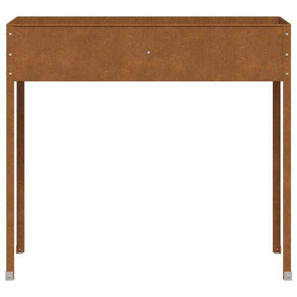 vidaXL plantekasse 100,5x40,5x90 cm cortenstål