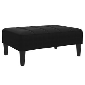 vidaXL fodskammel 77x55x31 cm velour sort
